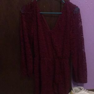 Maroon Maurice’s romper